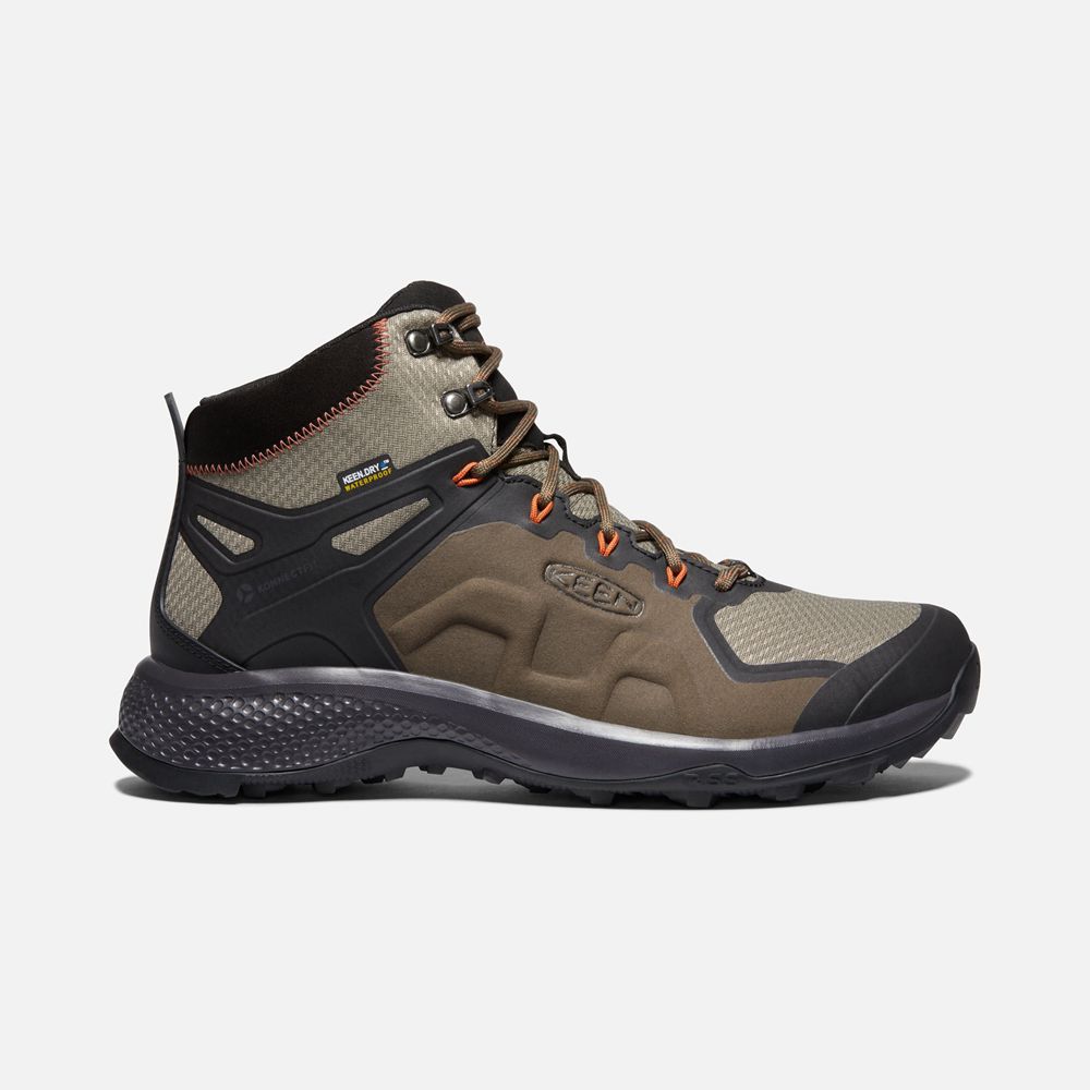 Keen Outdoor Bot Erkek Kahverengi/Siyah - Explore Waterproof - Türkiye MWXB75086